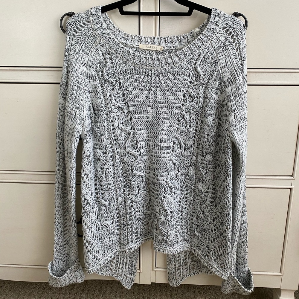 Open back sweater